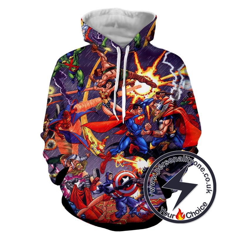 Justice League - Justice League 3D - Justice League Hoodies